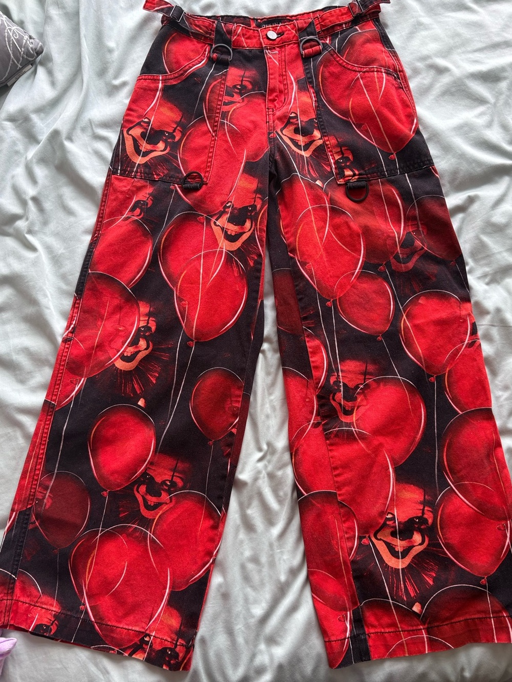 Dolls Kill X Horror Beautiful Fears Pennywise Goth Denim Pants